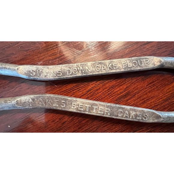 Antique Primitive Kitchen Utensils Swans Cake Flour Mesh Spoon Bottle Opener - Picture 5 of 6